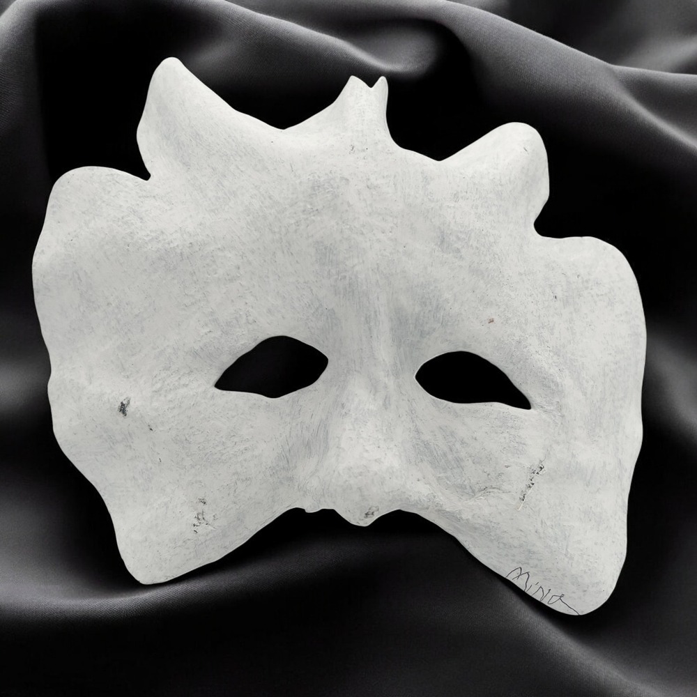 Artisan Crafted Papier-mâché Mask Halloween‎ Mardi Gras Wall Decor Theater